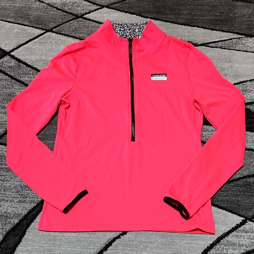 VINTAGE VS PINK 2015 ULTIMATE HALF-ZIP THUMB-HOLE SHIRT JACKET